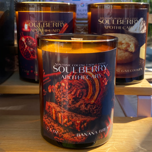Cozy Holiday Scented NON-TOXIC Coconut-Soy Candles - 7.5 oz