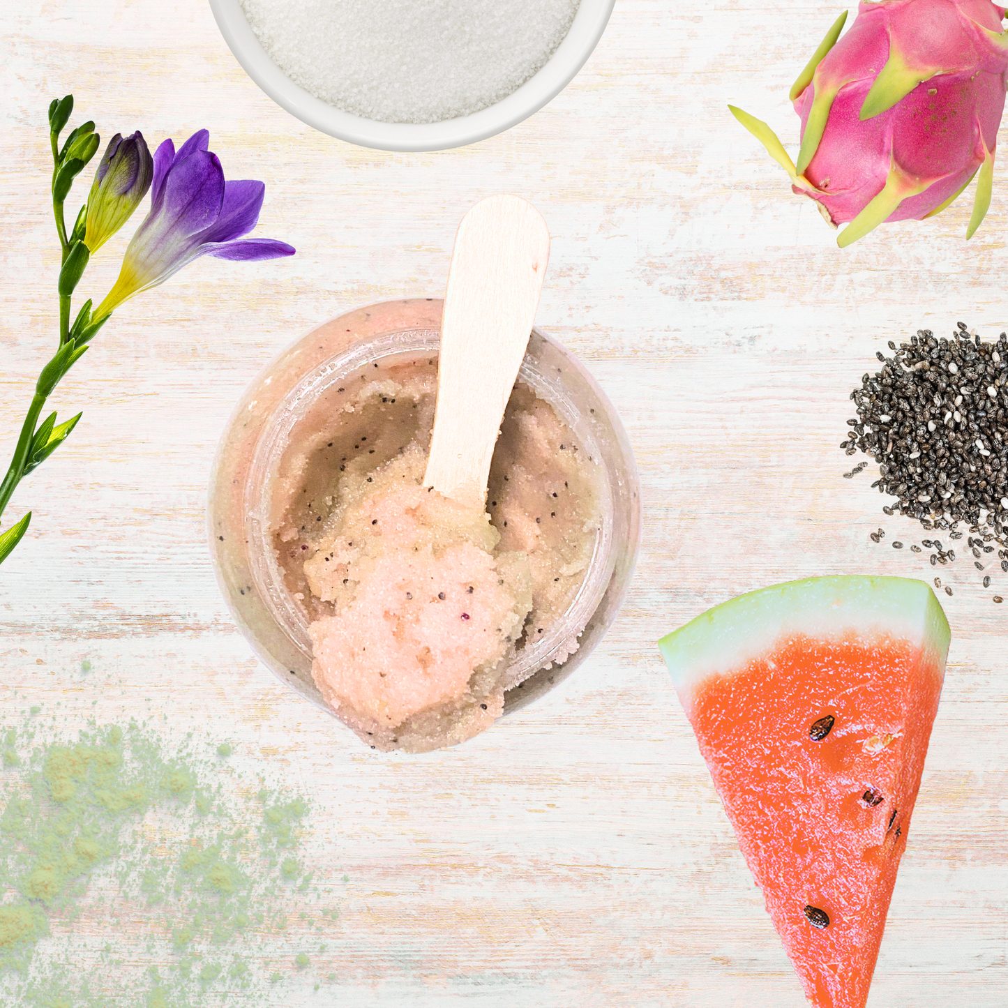 MYSTICAL MELON | Natural SMOOTHENING Sugar Scrub | Ultra-Moisturizing with Shea Butter, Sunflower Oil & French Clay