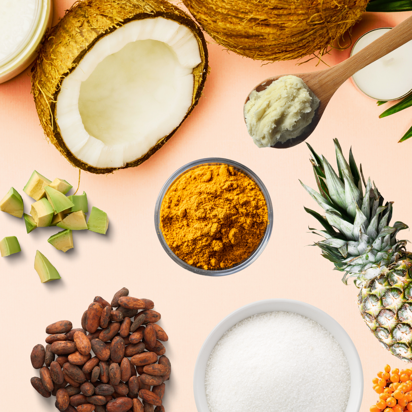 TURMERIC COLADA | Natural RADIANT Body Scrub - 5oz