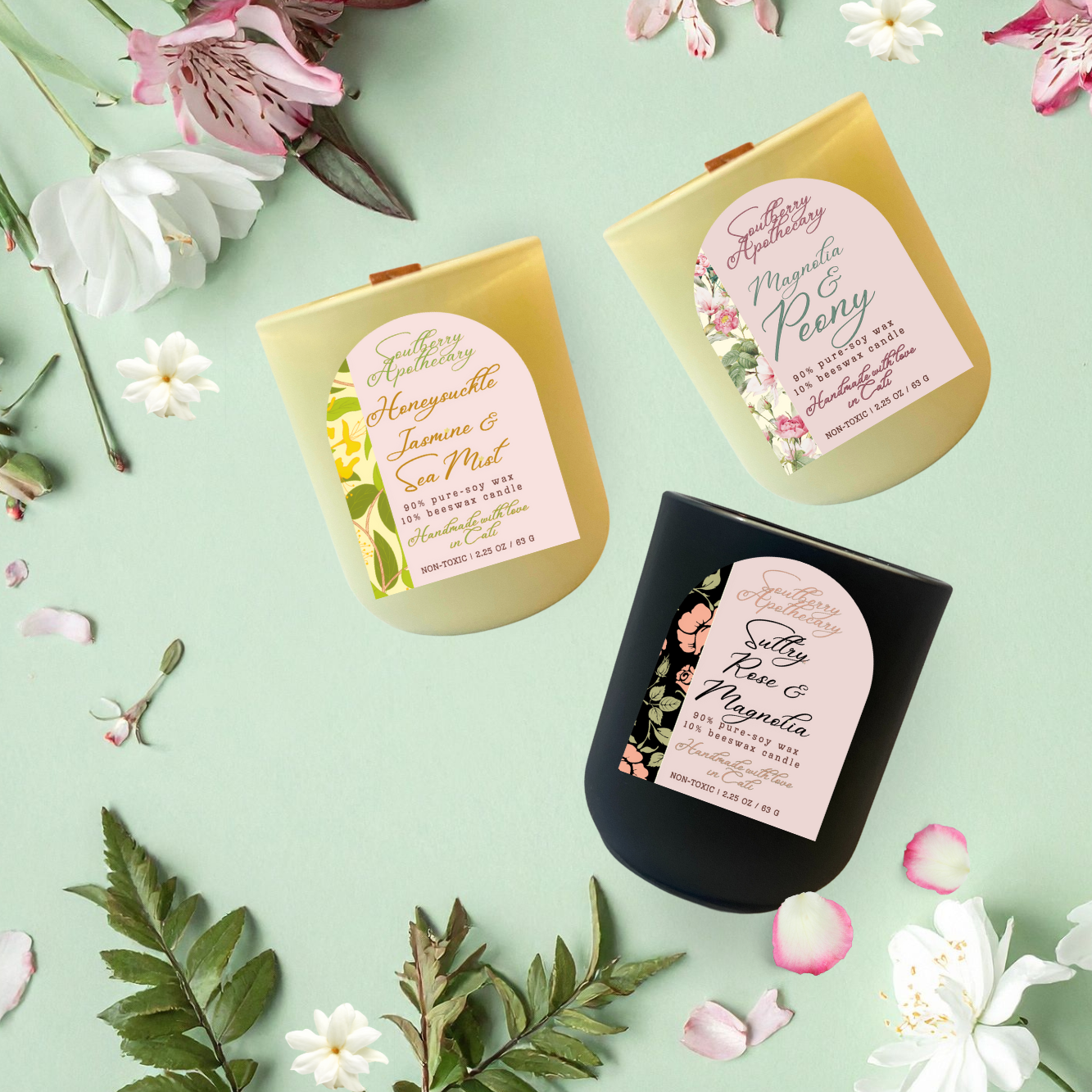 Bloom Where You Are MINI Candle Series | Non-Toxic LUXE Pure Beeswax & Soy Wax Travel Candle