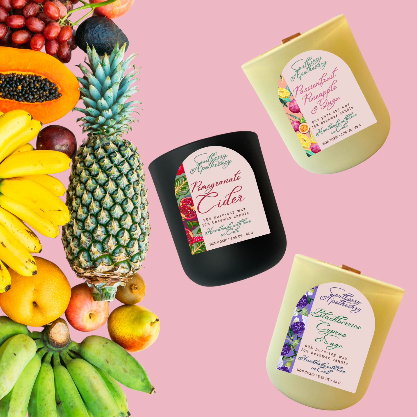 Sweet Harvest MINI Candle Series | Non-Toxic LUXE Pure Beeswax & Soy Wax Travel Candle