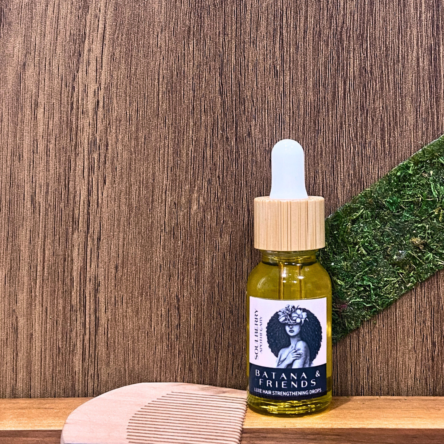 BATANA & FRIENDS | Luxe Hair STRENGTHENING Drops | MINI SIZE | w Avocado, Jamaican Black Castor, Hunduran Batana,  Amla,  Fenugreek, Rosemary & Mint Oils