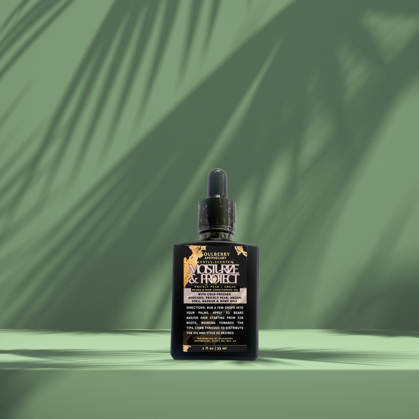 CLOSEOUT | MOISTURIZE & PROTECT | Prickly Pear + Argan Beard & Hair CONDITIONING Oil | with Cold-Pressed Avocado, Prickly Pear, Argan, Grapeseed, Baobab, Shea & Hemp Oils