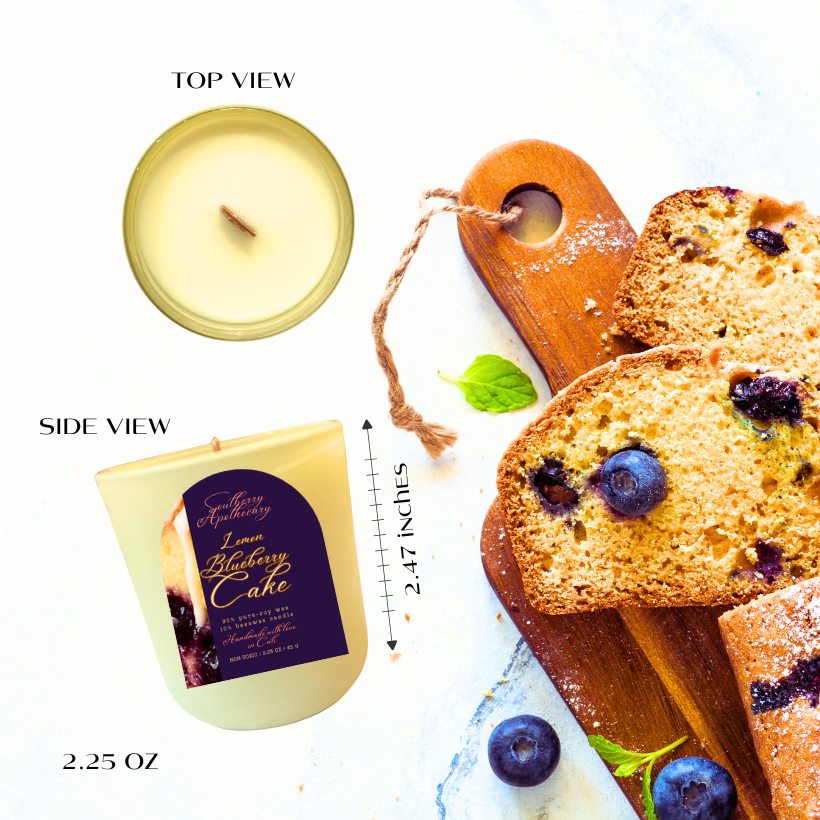 Fresh Baked MINI Candle | Non-Toxic LUXE Pure Beeswax & Soy Wax Travel Candle