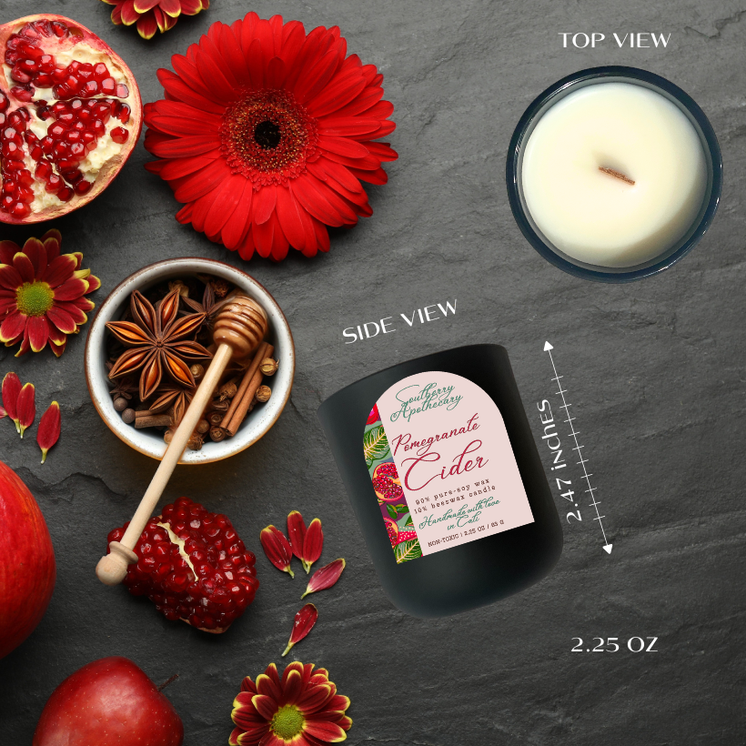 Sweet Harvest MINI Candle | Non-Toxic LUXE Pure Beeswax & Soy Wax Travel Candle