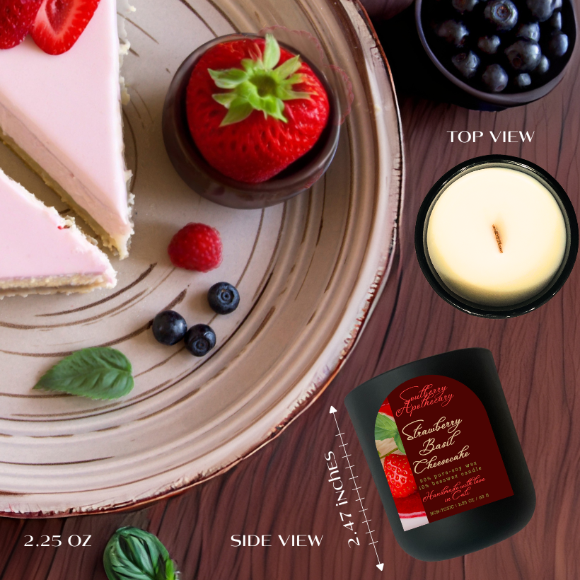 Fresh Baked MINI Candle | Non-Toxic LUXE Pure Beeswax & Soy Wax Travel Candle